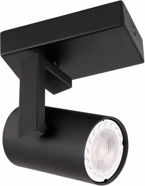 Netlighting Mola Modern Single Spotlight GU10 in Black – 1