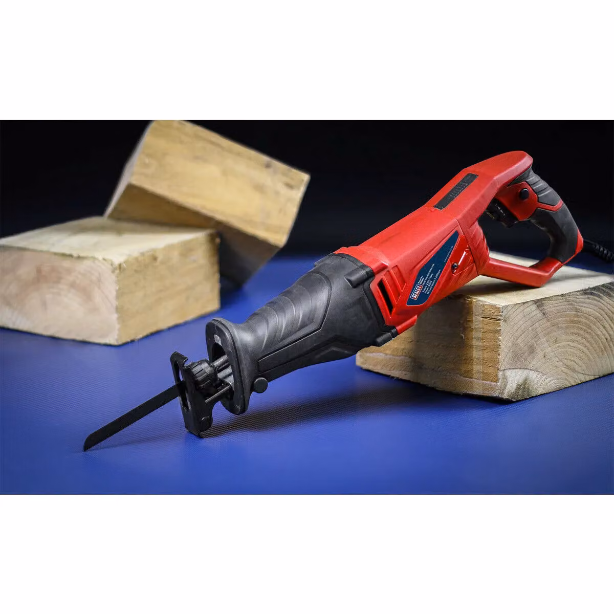 Loops Electric Reciprocating Saw with Rotating Handle, 850W, 230V, Red and Multicolour Wood and Metal Cutter – 2