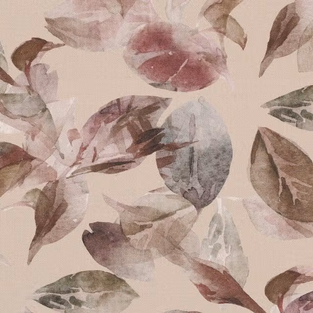Ante Decor Zara Floral Cotton Fabric in Cream and Multicolour