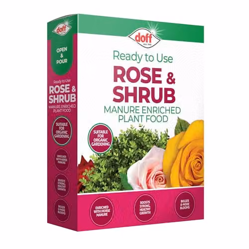 Doff Organic Rose and Shrub Fertiliser, 1.5kg – 1