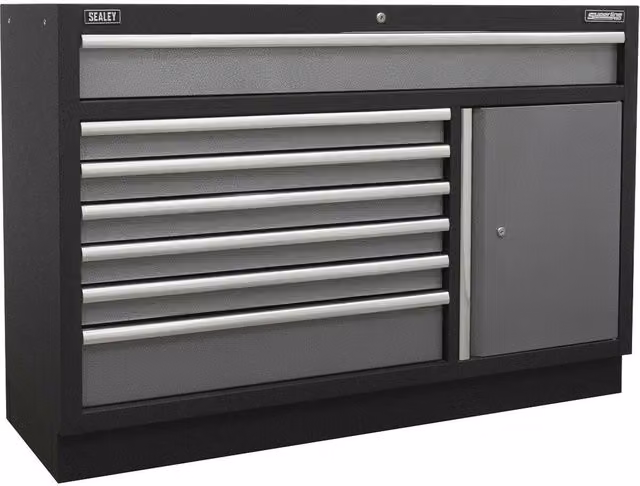Loops Multicolour Modular 7 Drawer Floor Standing Cabinet with Locking Mechanism – 1