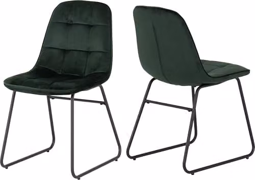 Seconique Hamilton Dining Set with 4 Lukas Chairs in Green – 5