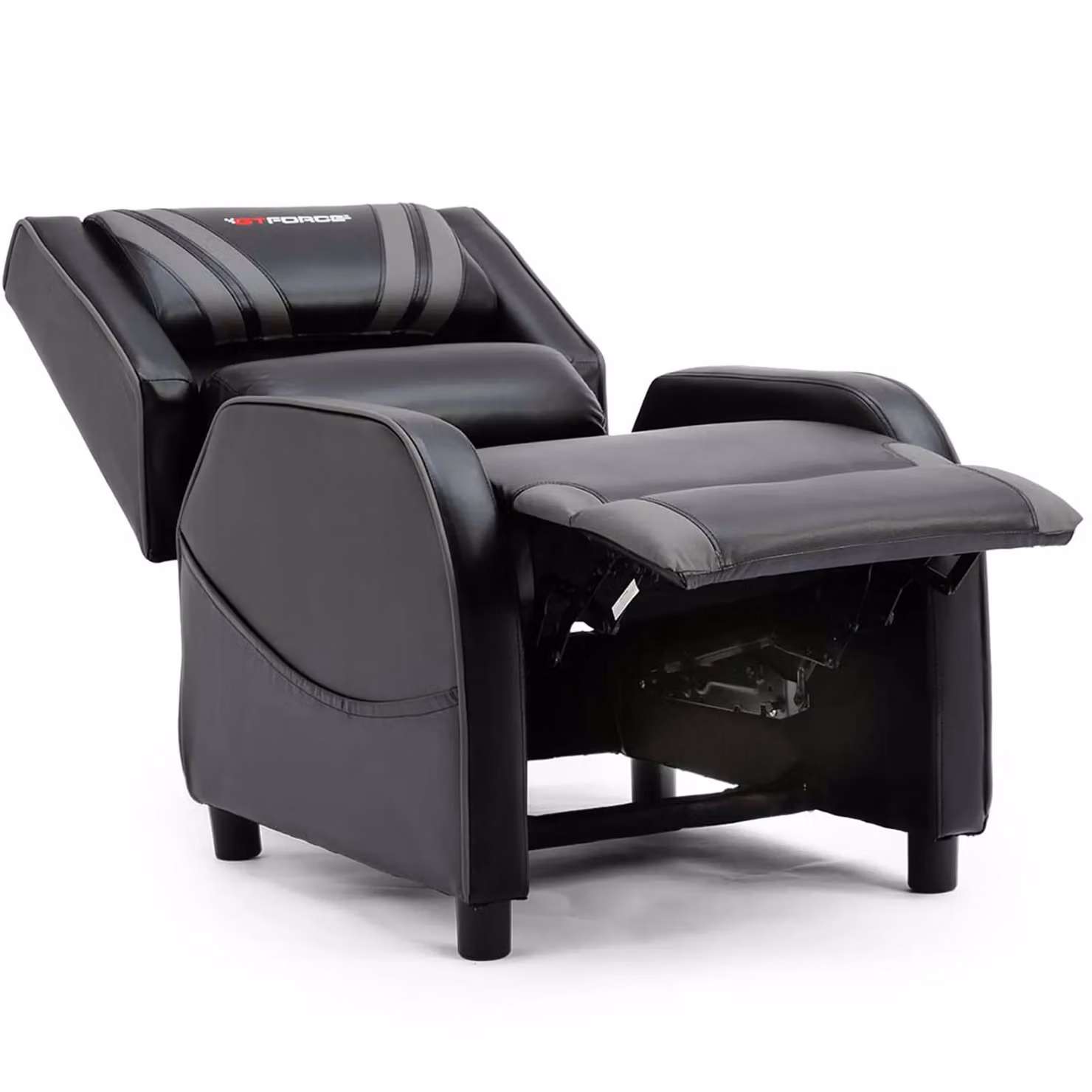 GTForce Ranger S Faux Leather Recliner Gaming Chair in Grey and Black – 4