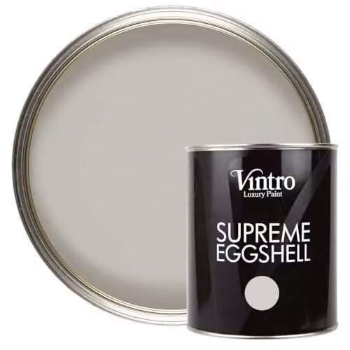 Vintro Paint Satin Furniture Paint in Light Grey, 1 Litre (Tower Bridge)