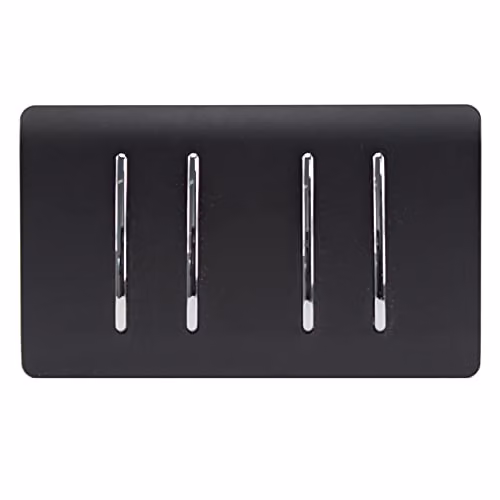 Trendi Black Flush Mains Switch – 1