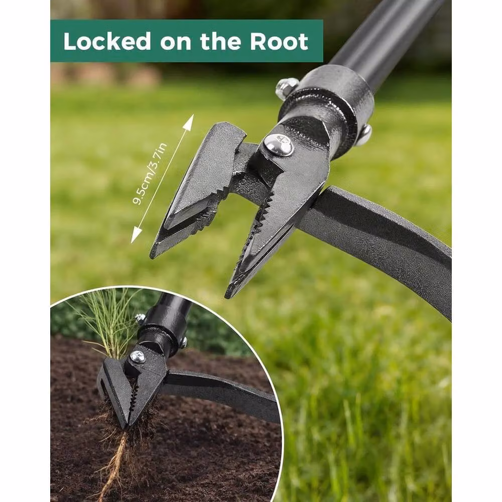 FLAVORA Lazy Weeder Stand Up Weeding Tool with 95cm Long Handle in Black – 4