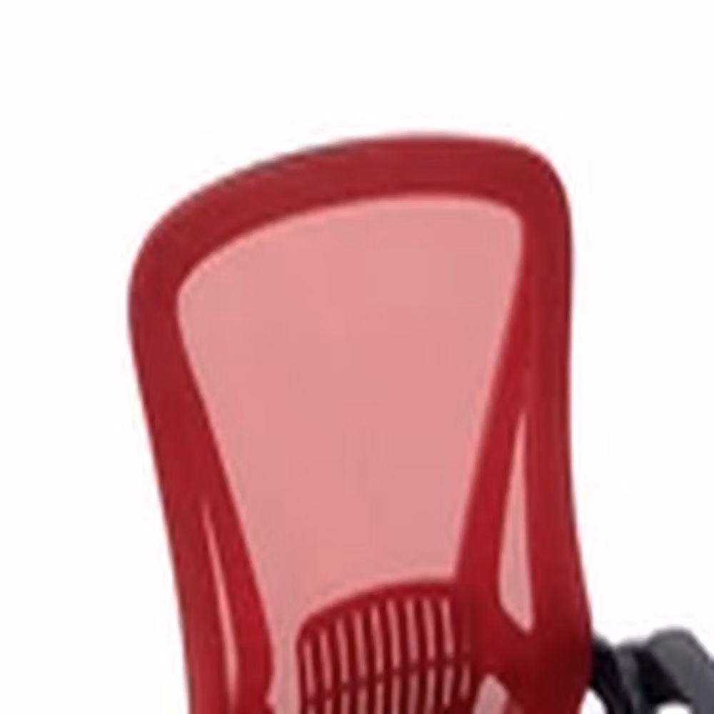 EONLION Ergonomic Mesh Back Office Chair with Flip-up Armrests, Red – 3