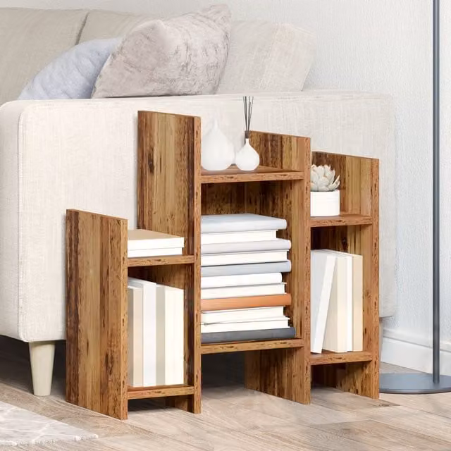 Berkfield Home Side Cabinet in Brown Old Wood, W/D/H: 60 x 26 x 60 cm