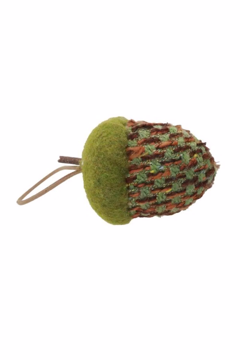 KDMD Patterned Acorn Ornament, Green, 4 Pack, Height: 9 cm – 2