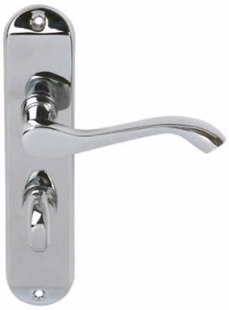 Golden Grace Chrome Bathroom Lock Door Handle