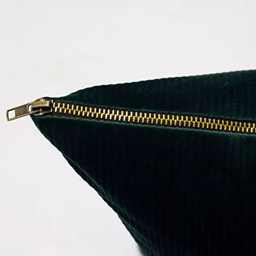 Furn Aurora Ribbed Velvet Corduroy Cushion, Emerald Green, W/D/H: 45 x 45 x 45 cm – 3
