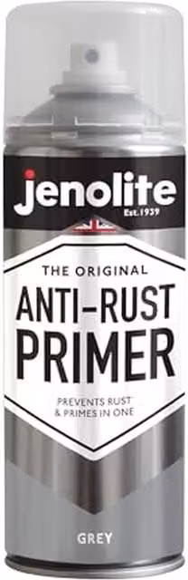 Jenolite Quick Drying Matt Grey Anti-Rust Metal Primer Spray