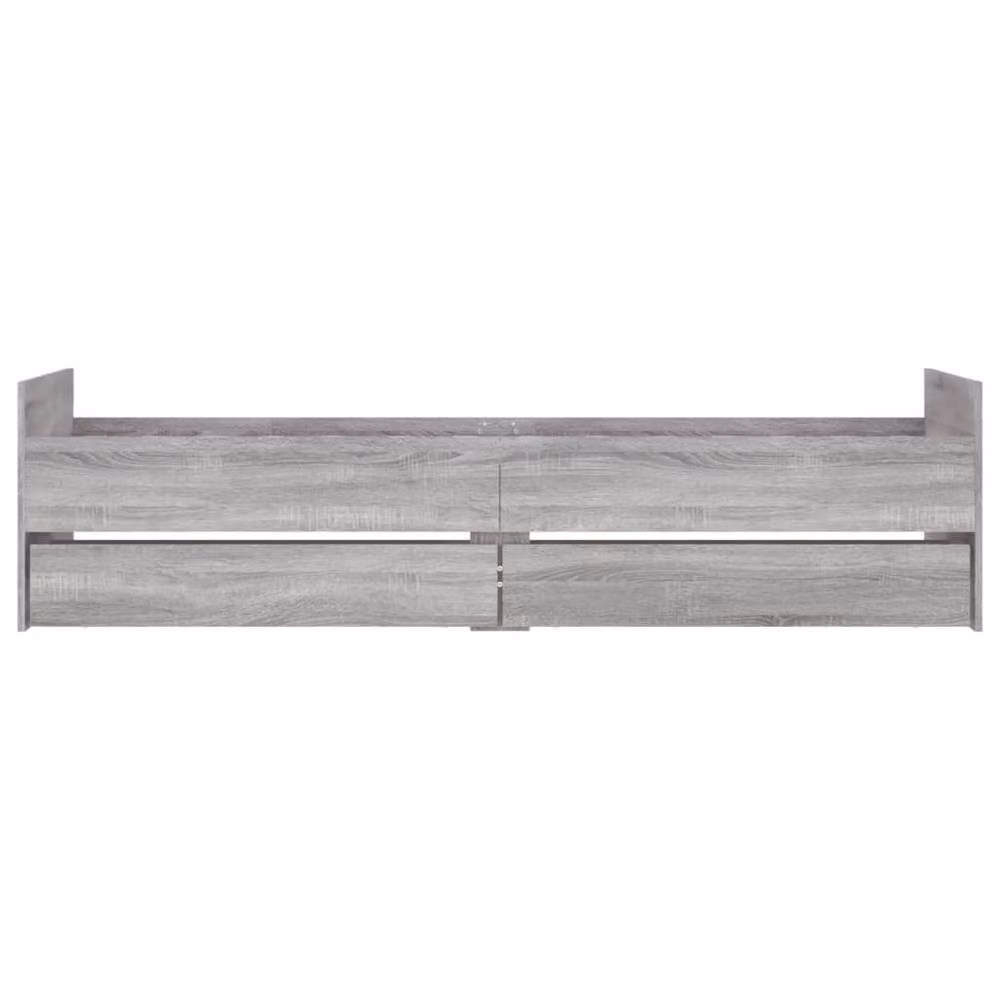 Berkfield Home Bed Frame with Drawers in Grey Sonoma, W: 90 cm, L: 200 cm – 2