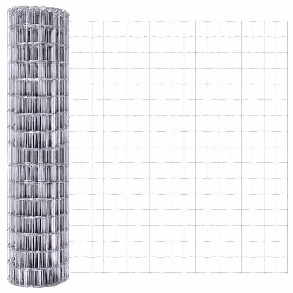 Berkfield Home Modern Euro Fence, Galvanised Steel, Silver, H: 140 cm, W: 10 m – 2