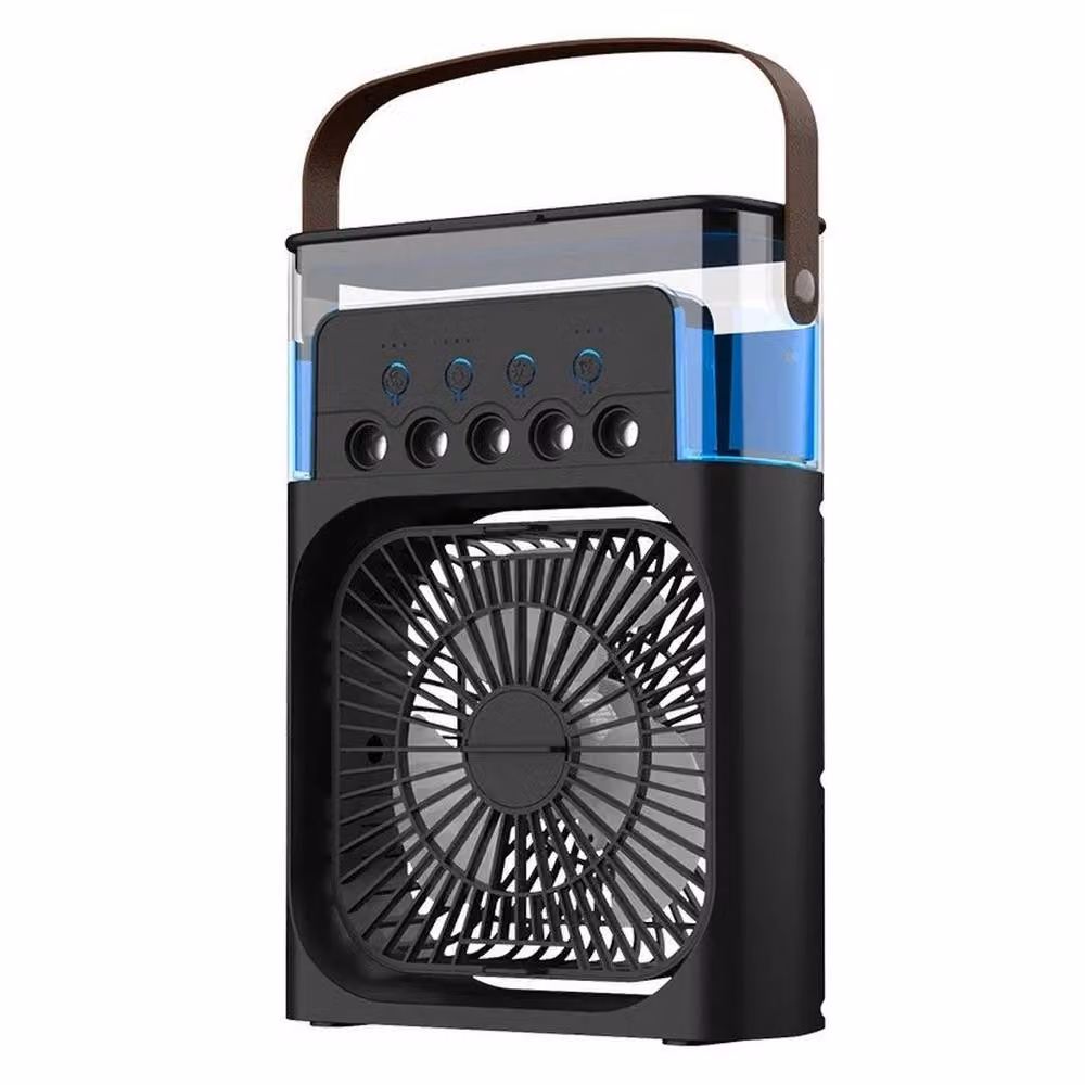 FLAVORA 3-in-1 Monobloc Air Conditioner and Fan, Black, Width: 100 cm – 5