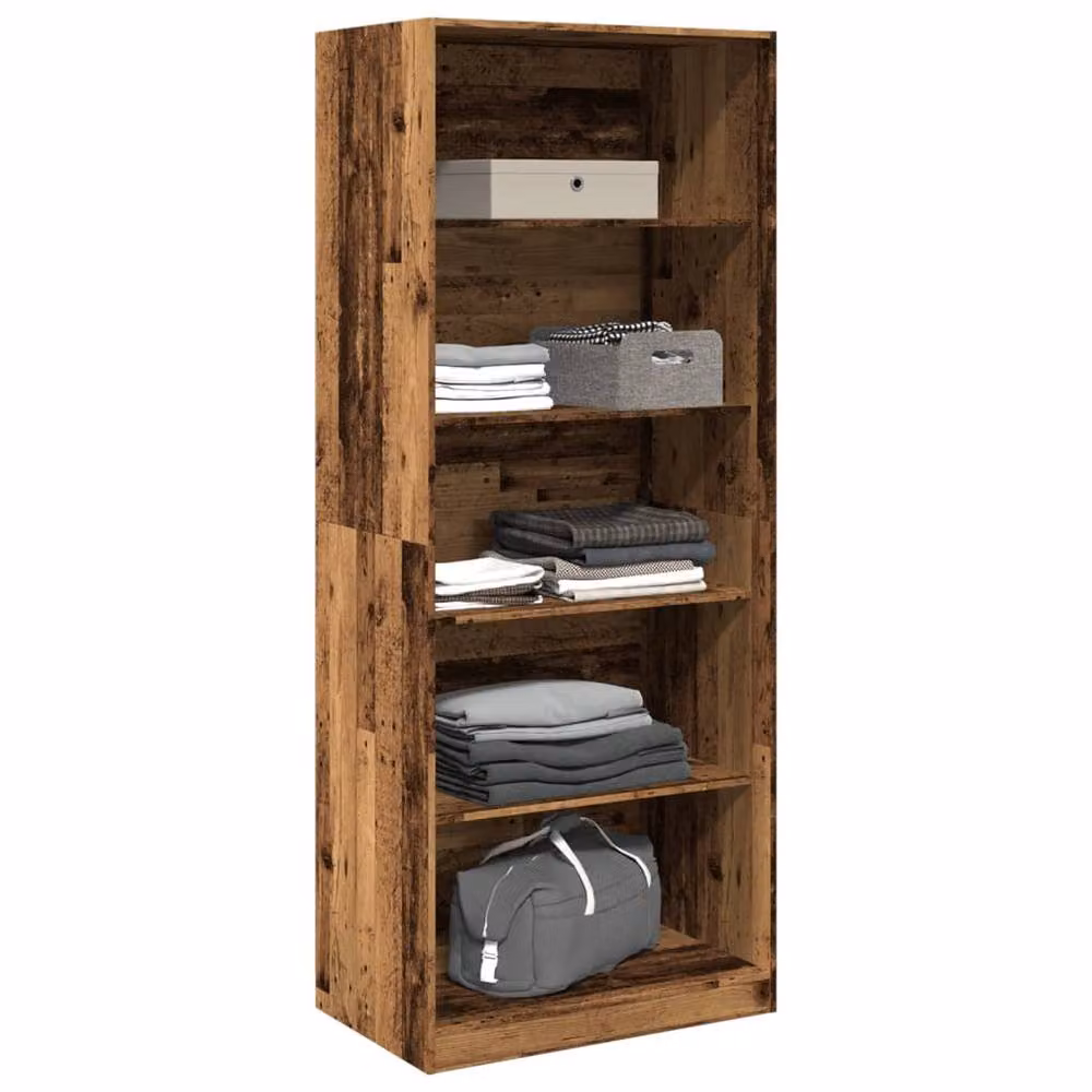 Berkfield Home Old Wood Wardrobe in Brown, W/D/H: 80 x 50 x 200 cm – 3