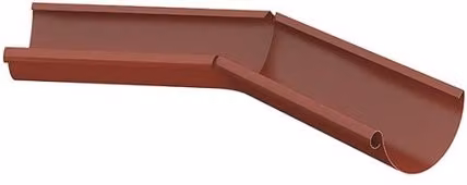Lindab Steel Half Round Gutter Internal Angle 135 Tile Red 100mm