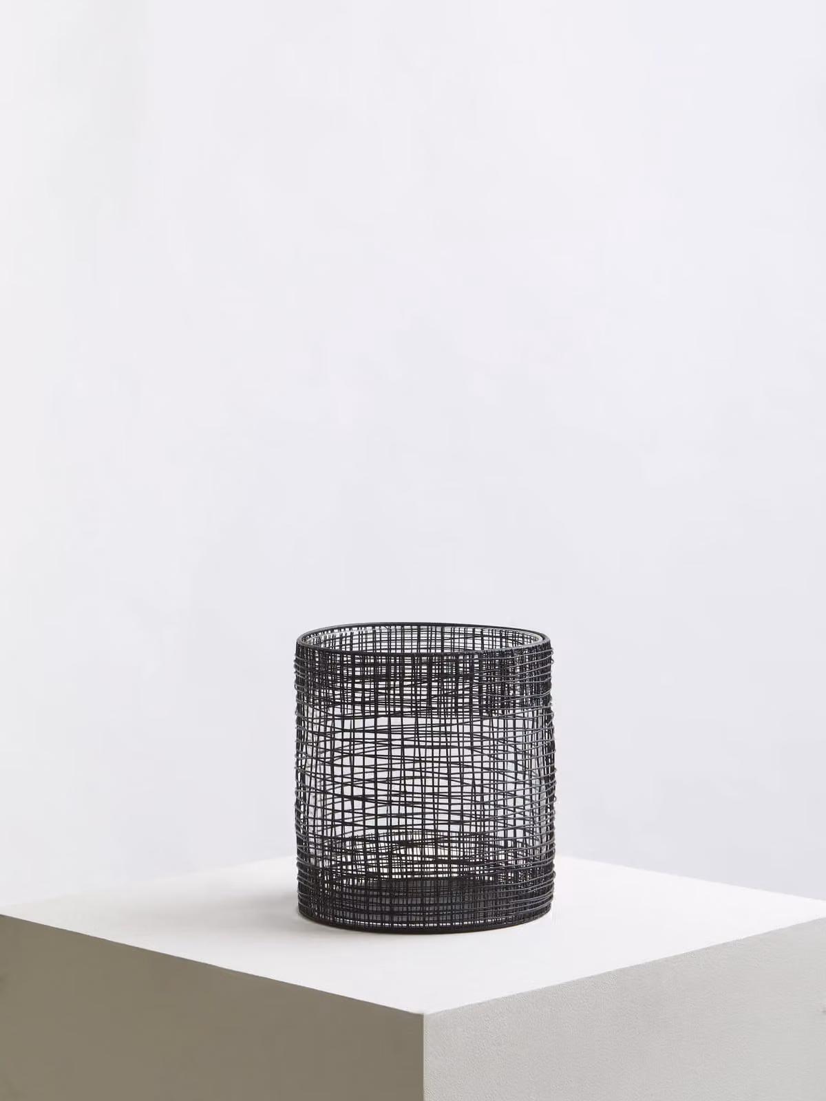 Orsina Cylindrical Black Lantern with Transparent Glass Shade for Indoor and Outdoor Decor – 4