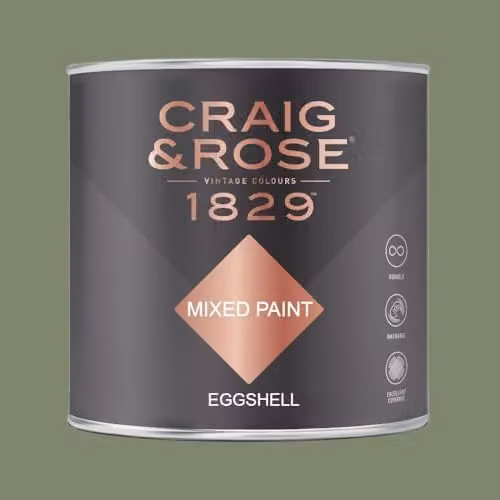 Craig & Rose 1829 Paint Stop Eggshell Paint in Deep Adam Green, 750ml