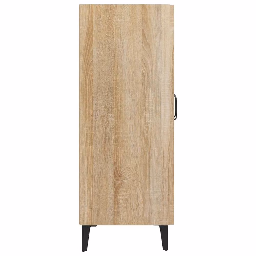 Berkfield Home Sonoma Oak Sideboard in Beige, W/D/H: 69.5 x 34 x 90 cm – 4