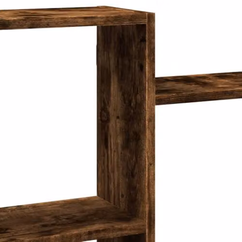 vidaXL Wall Shelf in Smoked Oak, W: 159 cm, H: 65 cm, D: 18 cm – 3