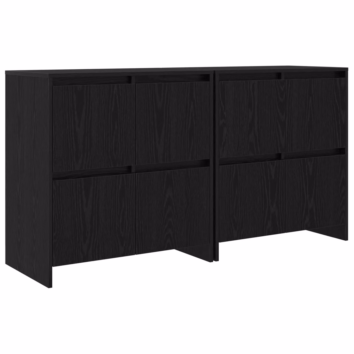 Berkfield Home 2-Piece Sideboard Set in Black Oak, W/D/H: 70 x 41 x 75 cm – 2