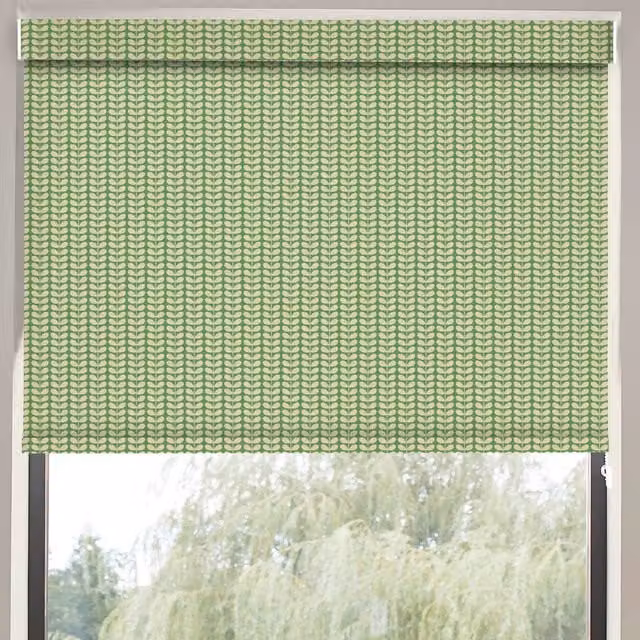 Orla Kiely Tiny Stem Translucent Made to Measure Roller Blind in Green