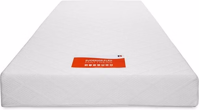 Rest Relax Superior Flex Foam Rolled Mattress in White, W/D/H: 140 x 200 x 15 cm