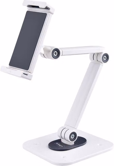 StarTech Adjustable Tablet Stand for Desk, White