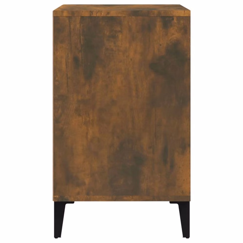 Berkfield Home Smoked Oak Shoe Cabinet in Brown, W/D/H: 102 x 36 x 60 cm – 3