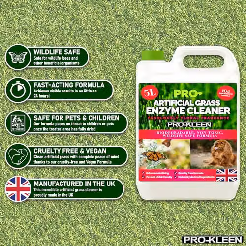 ProKleen Artificial Grass Cleaner Probiotic Based Deodoriser and Odour Eliminator, Floral Fragrance, 20 l – 2