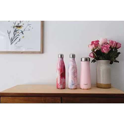 S'well Rose Agate Vacuum-Insulated Stainless Steel Water Bottle, Pink, 500ml – 2