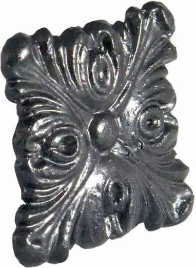 FloPlast Small Decorative Square Gutter Motif Box in Black