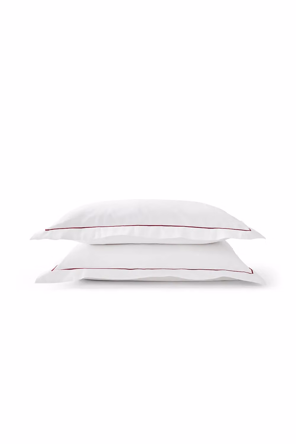 Christy Premium Mako Satin Oxford Pillowcase Pair in Pink and White, 500 Thread Count – 2