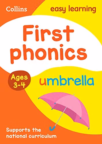 Collins Easy Learning Preschool First Phonics Ages 3-4 Multicolour Paper Book – 1