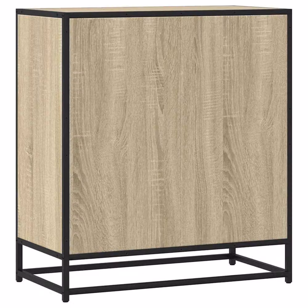 Berkfield Home Sonoma Oak Sideboard in Beige, W/D/H: 68 x 35 x 76 cm – 5