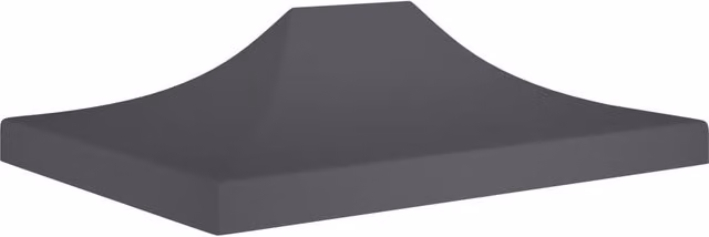 Berkfield Home Party Tent Roof in Anthracite and Black, PVC-Coated, 4.5 x 3 m