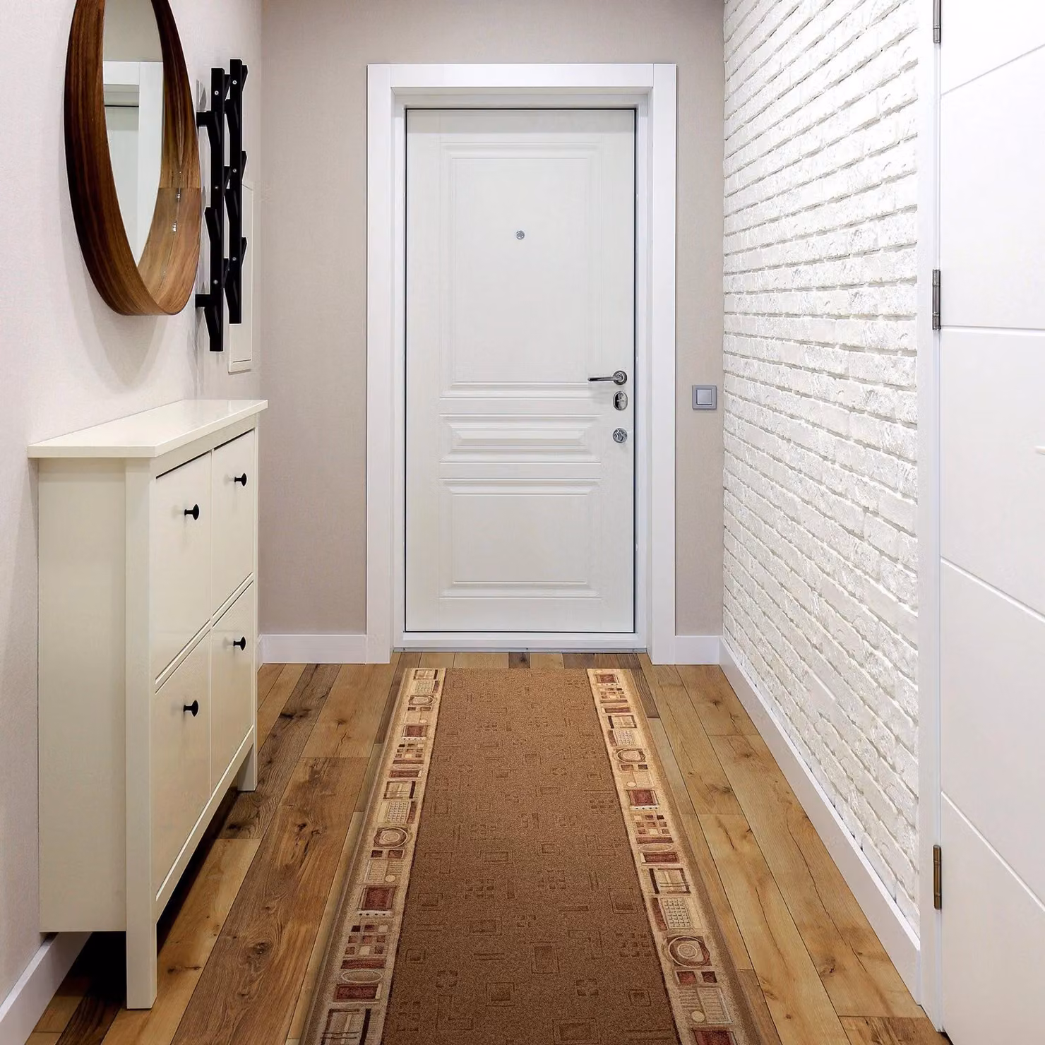 RugsX Jena Anti-Slip Runner, Beige, W: 120 cm, L: 330 cm – 4