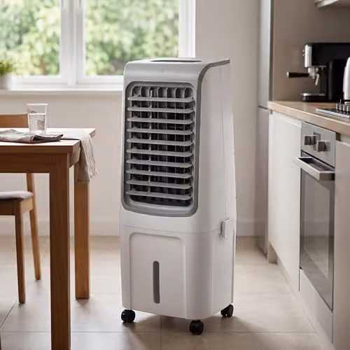 Air Pro 3-in-1 Portable Evaporative Air Cooler with Remote Control and Ice Packs, White