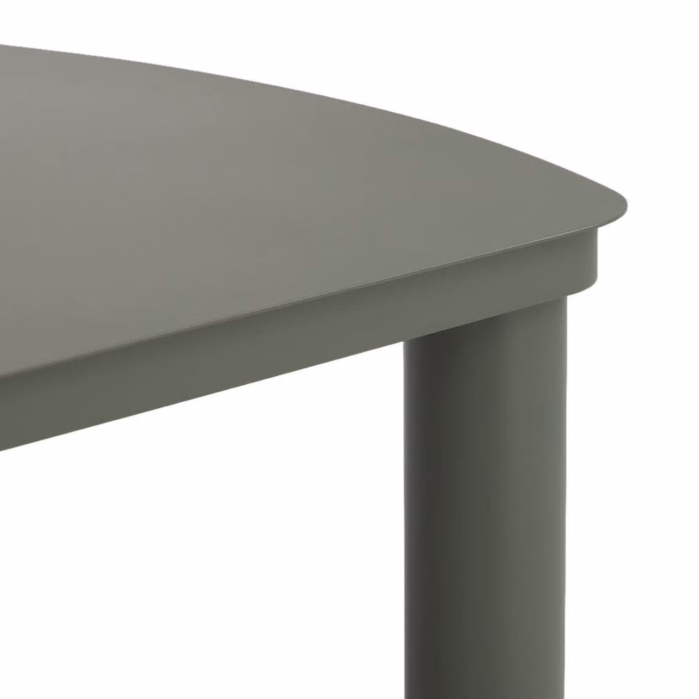 sweeek Powder Coated Aluminium Garden Table for 10 People in Khaki, Width: 225 cm – 3