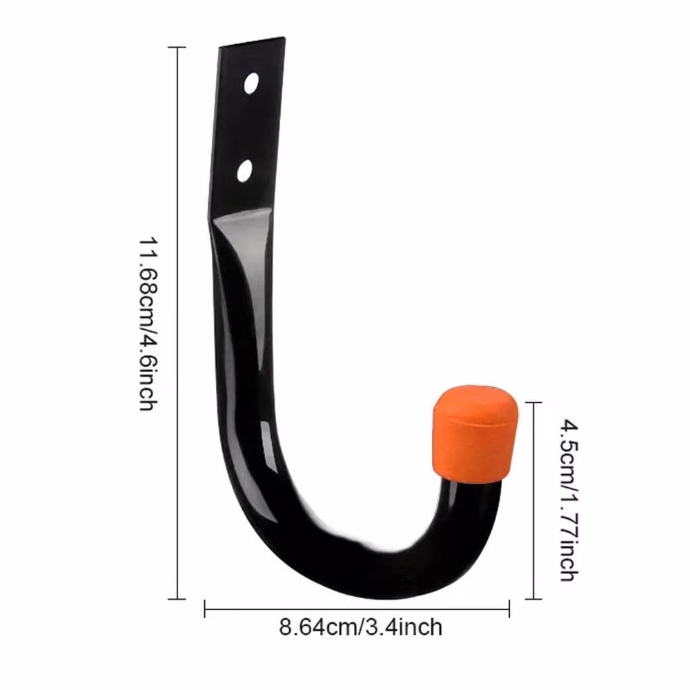 Kelvenix 12-Piece Steel Garage Wall Hook Organiser in Black and Orange – 2