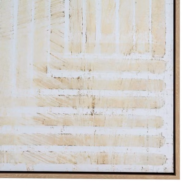 KDMK Abstract Canvas Wall Decor in Brown and Beige