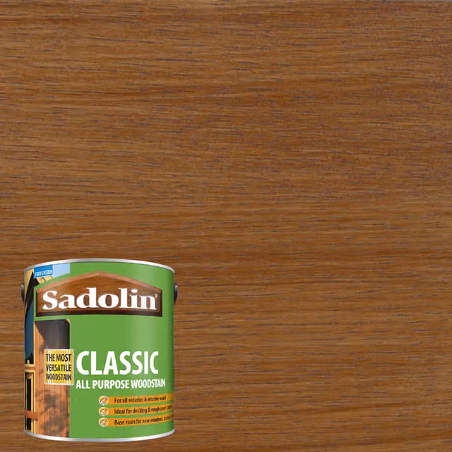 Sadolin Classic All Purpose Woodstain in Burma Teak, 1 l