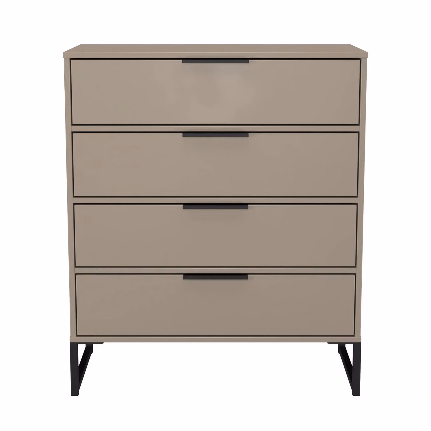 Ready Assembled 2 U Tamworth 4 Drawer Chest in Light Brown – 2