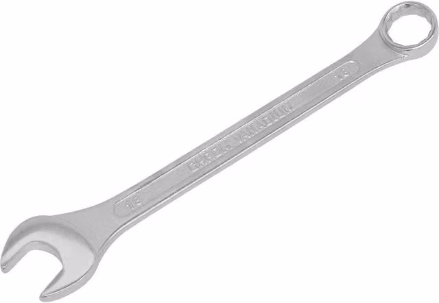 Loops 18mm Combination Spanner in Silver Chrome Vanadium Steel