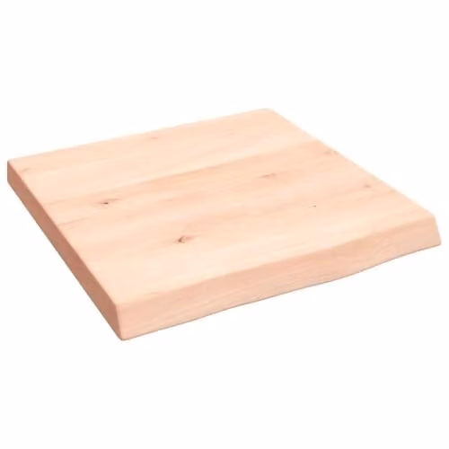 vidaXL Wall Mounted Oak Wood Shelf, Natural/Brown, W/D/H: 40 x 40 x 2-4 cm