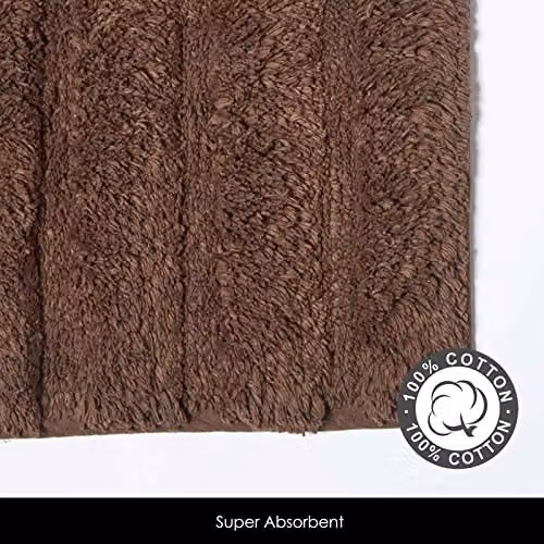 Homescapes Spa Supreme Luxury Cotton Bath Mat, Brown, W: 80 cm, D: 50 cm – 4