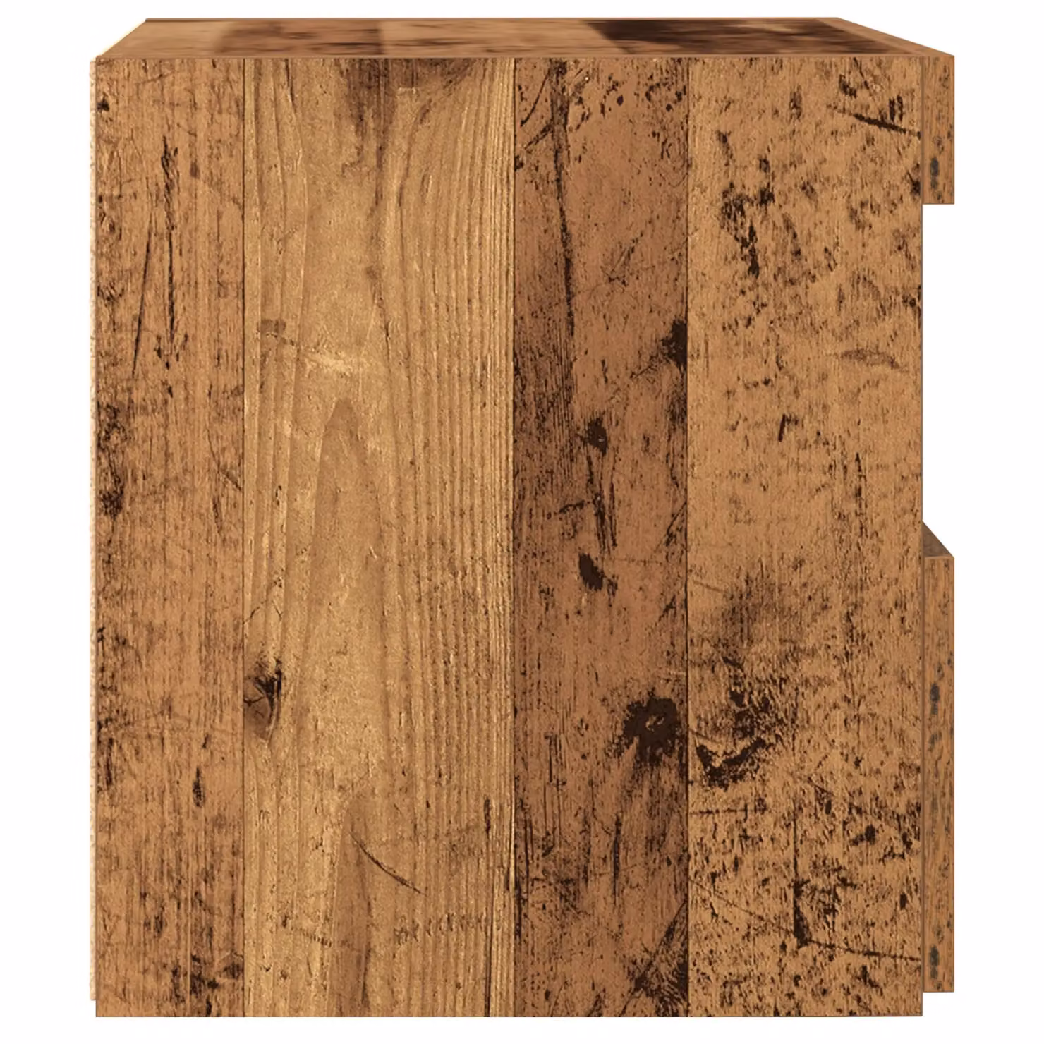 Berkfield Home Set of 2 Rustic Brown Wood Bedside Cabinets with Integrated LED Lighting, W/D/H: 50 x 40 x 45 cm – 4