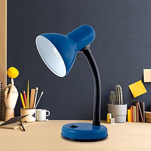 HOMELIFE Classic Flexi Desk Lamp in Midnight Blue, Height: 34 cm – 3