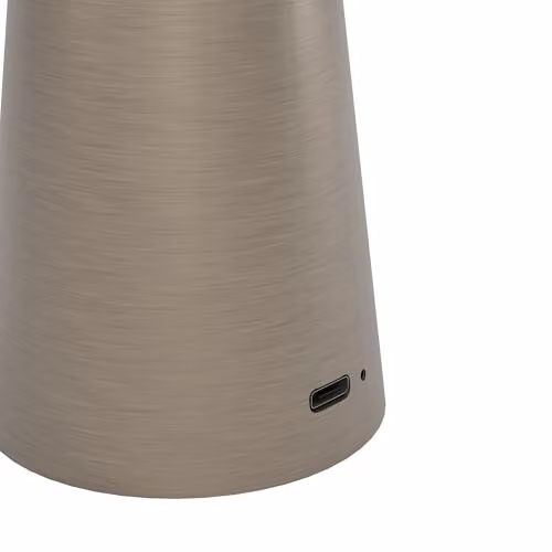 Eglo Piccola LED Outdoor Rechargeable Table Lamp in Bronze and White – 5